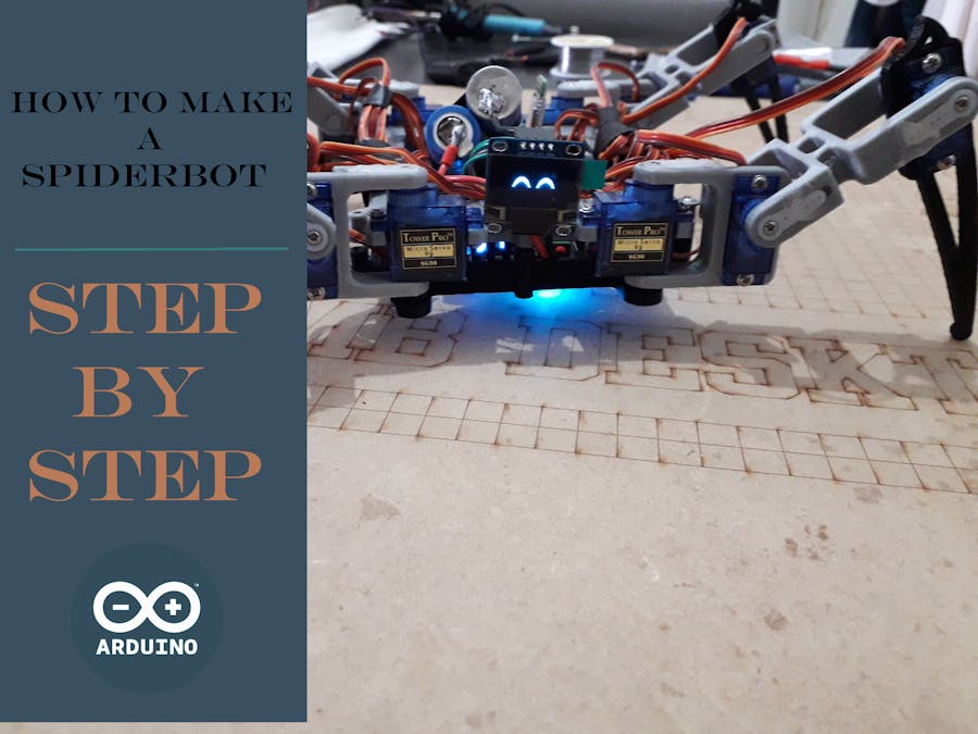 Arduino Spider Robot Quadruped Hackster Io Arduino Spider Robot Quadruped Hackster Io