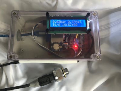 Arduino Pressure Measuring and Logging