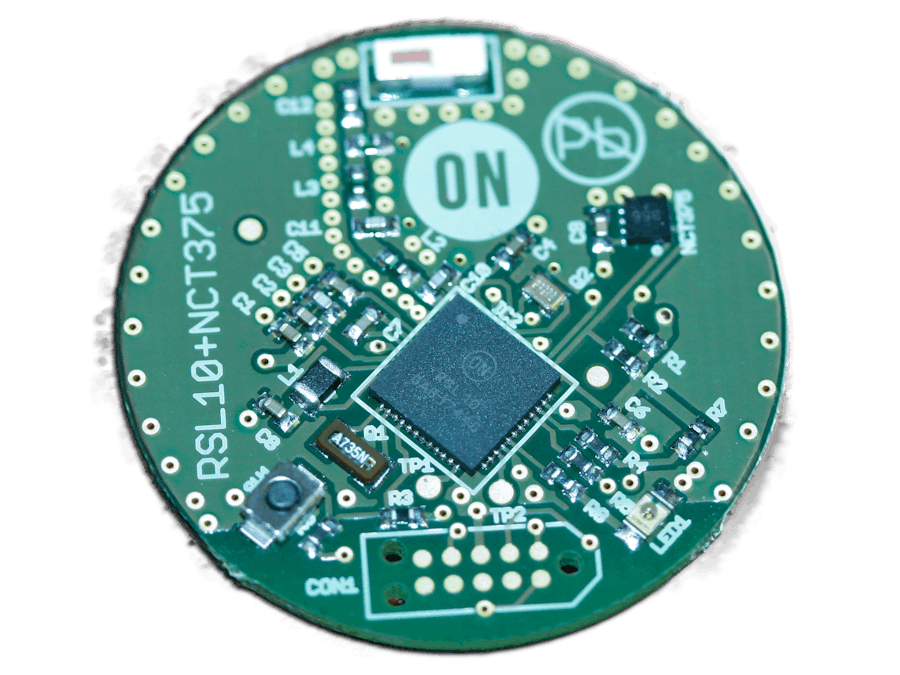 RSL10 Coin Board and NCT375 Temp Sensor