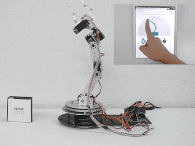 Arduino - Control Arm Robot via Web