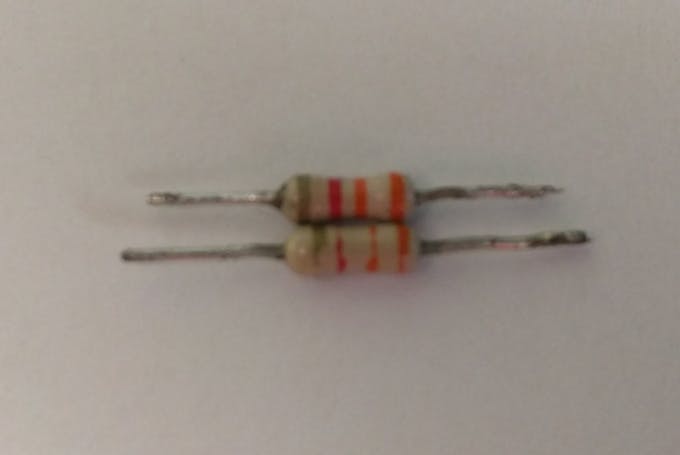 Take the two 3.3k resistors