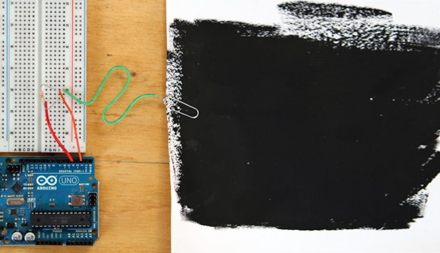 Building a Capacitive Proximity Sensor using Electric Paint