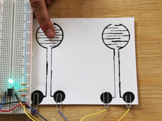 Making a Touch Sensitive Circuit with Electric Paint