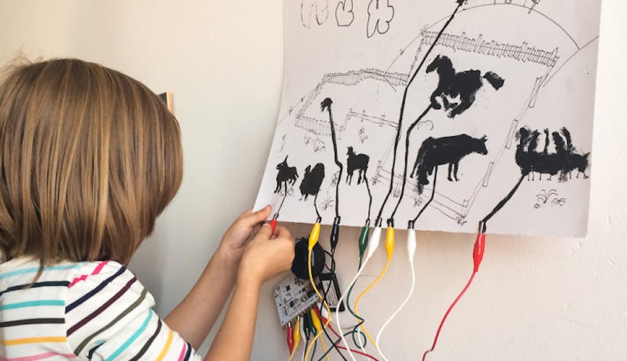 How the Fesers Made a Noisy Farmyard Poster!