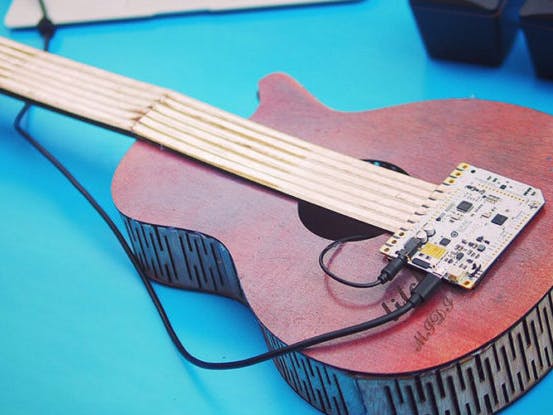 Making a Wooden MIDI Guitar with the Touch Board
