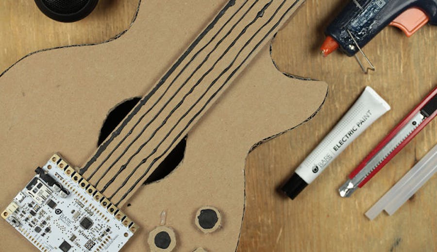 Make a Cardboard MIDI Guitar with the Touch Board