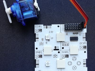 Servo Control with Capacitive Touch Using XinaBox