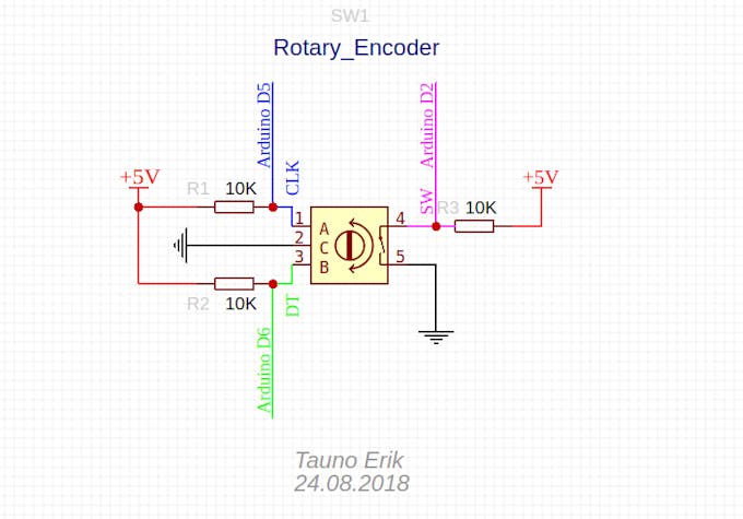 Rotary encoder schematic
