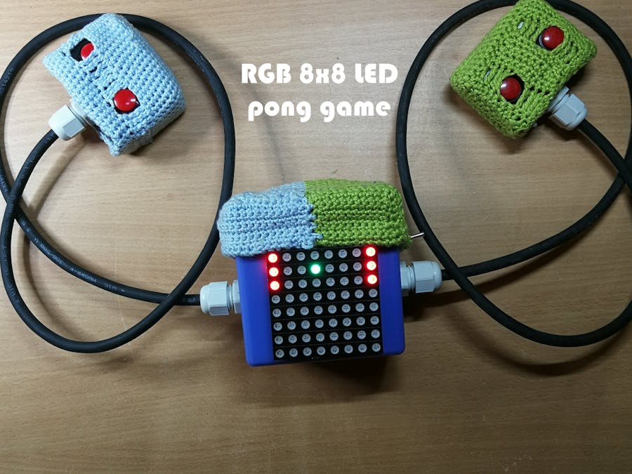 RGB 8x8 LED Pong Game