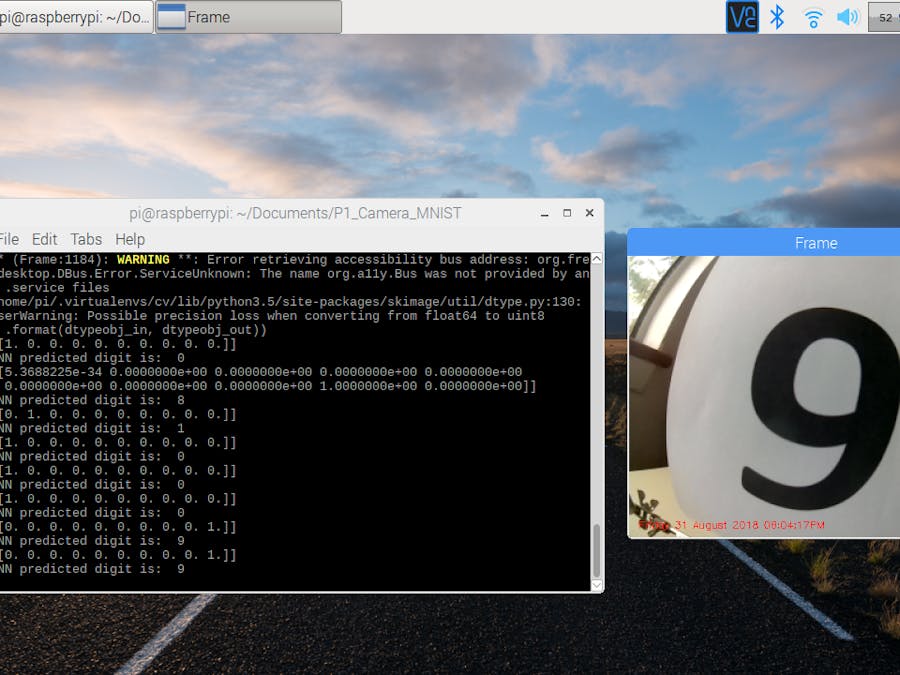 AI Digit Recognition with PiCamera