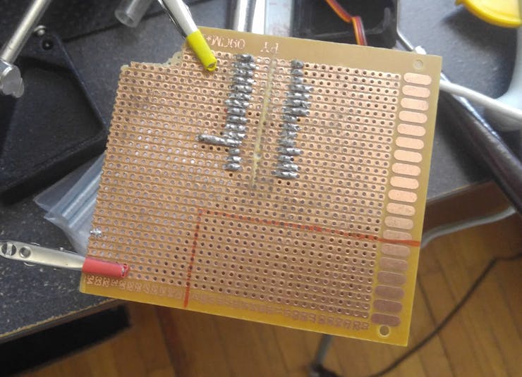 Red lines indicate where to cut