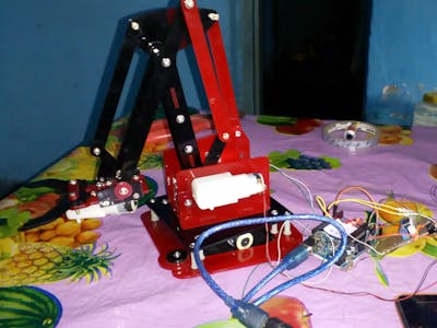 Hand Motion-Controlled Robotic Arm