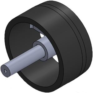 Fig. 4 - Back wheel - modified design.