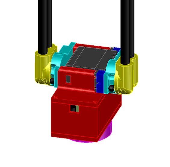 Mast base design. The large box it for the 16 channel servo controller