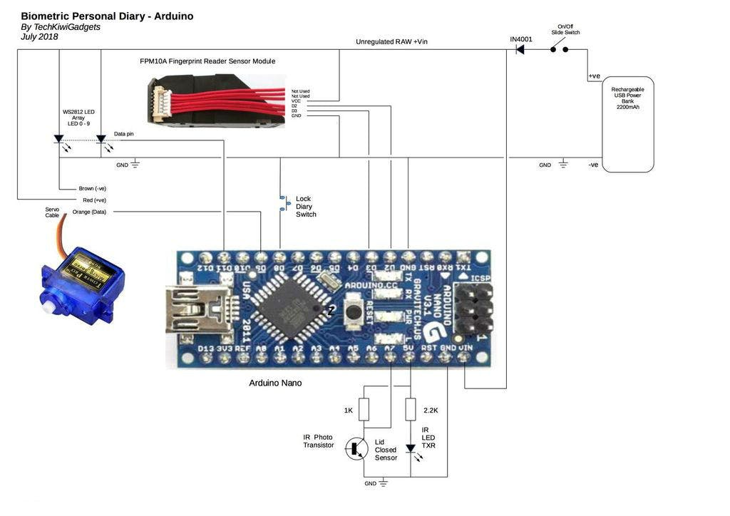 Portable Biometric Lockable Case Arduino Project Hub