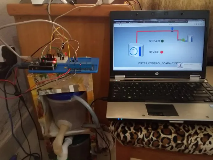 HMI COMPUTER SCREEN AND  ARDUINO CONTROLLER