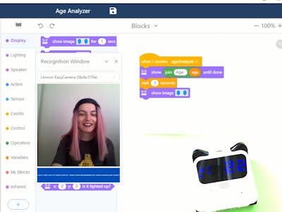 Age Analysis With AI Using Codey Rocky - Hackster.io