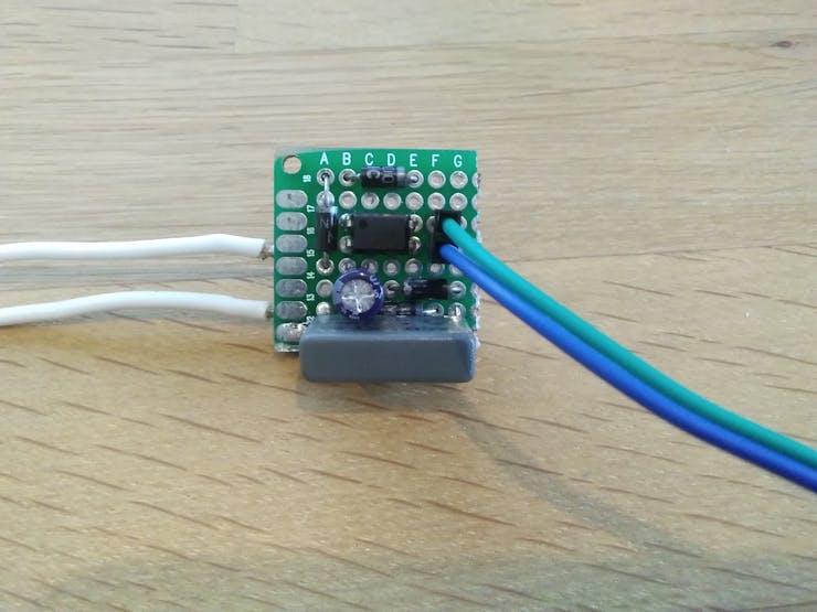 Don't look for the resistor, it was included later ;)