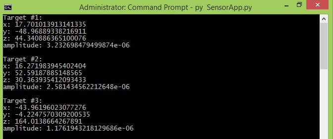 Samples of SensorTargets.py