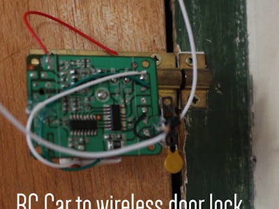 Recycled Wireless Door Lock (No Coding)