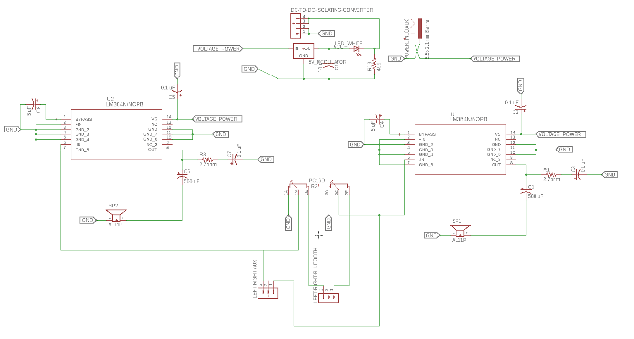 bluetooth speaker circuit