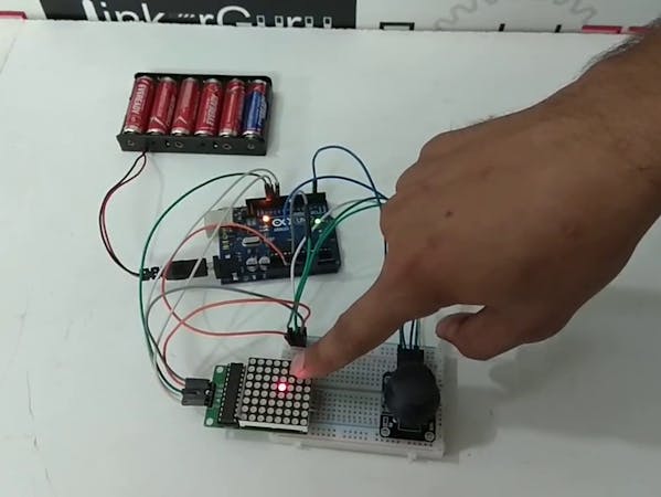 Joystick Controlled Led Matrix Using Arduino Arduino Project Hub 9525