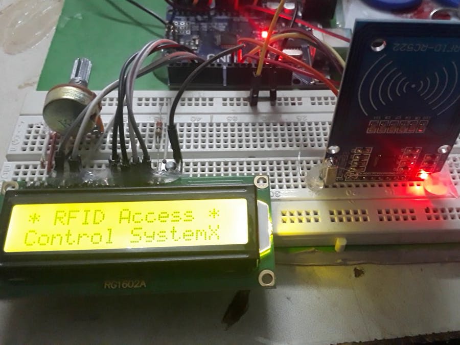 Arduino RFID Simulating Simple Access Control System
