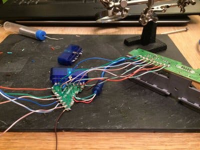 Hooking things back up to the ps1 pcb