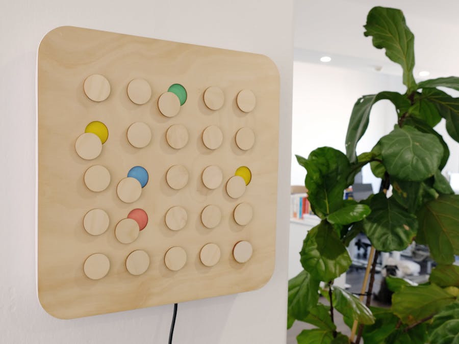 Whooooo's In? (A WiFi Flip Board of Who's in the Office)