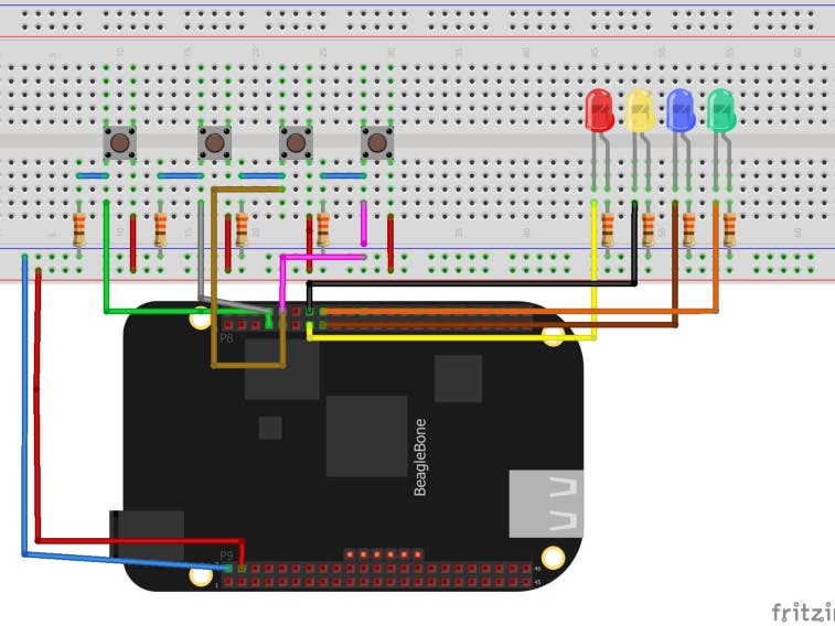 Building Simon (Genius game) on the BeagleBone