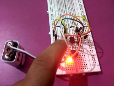 Darkness Detector Using LDR Simple Project