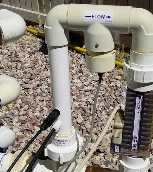 Output (Pressure) Line - installed BEFORE Acid Injector