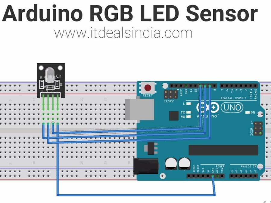 Arduino RGB LED Sensor Step By Step Hindi |KY-016|