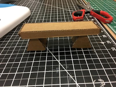 Tuck Away Cardboard Table