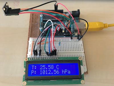 Arduino Weather Station v1.0 (BMP280)