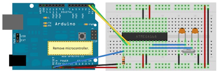 Figure 3 - Arduino Uno for programming the Atmega328P.