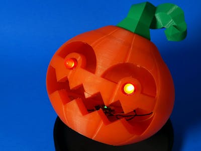 Jack: The 3D Printed, Blinking Jack-O'-Lantern