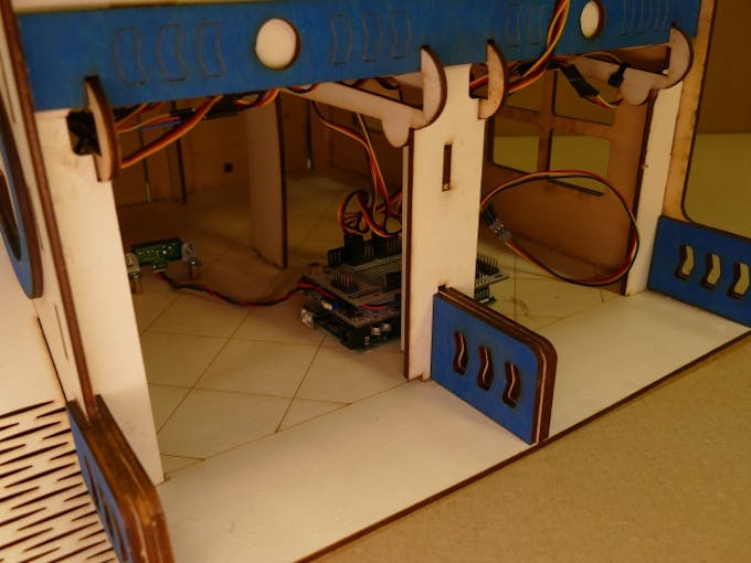 Arduino board on the ground floor