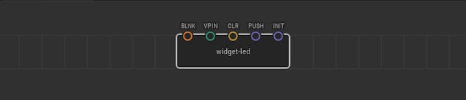 Widget-led node