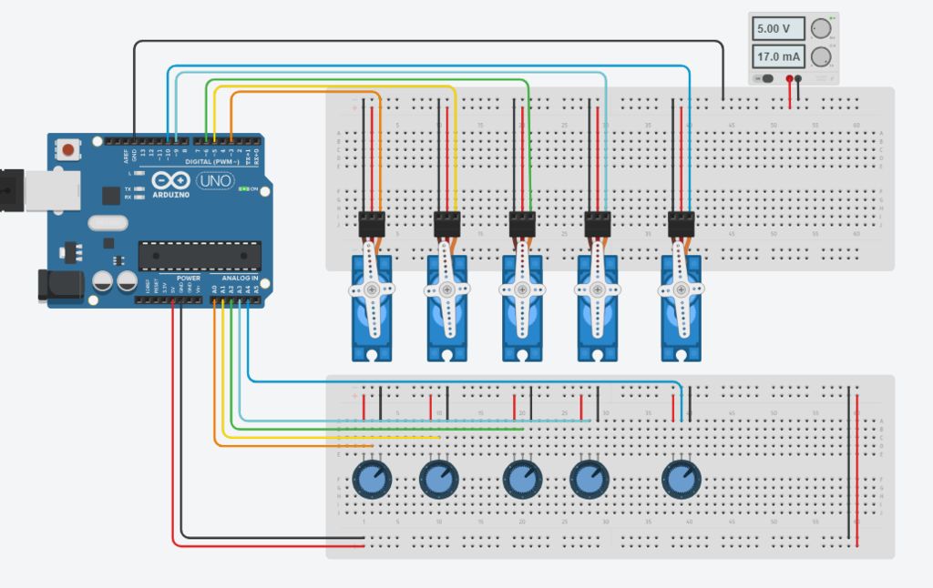 arduino controlled robotic arm