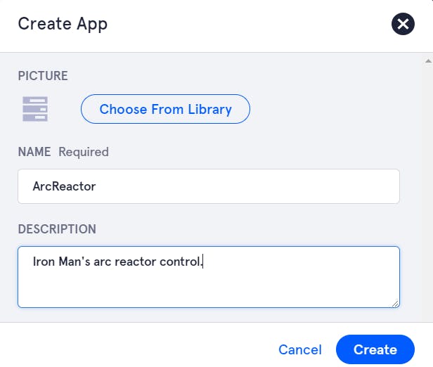 Creating an app on Snips.ai