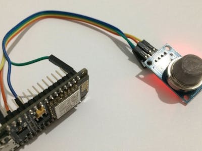 NodeMCU-Based IoT Project Connecting MQ -135 Gas Sensor