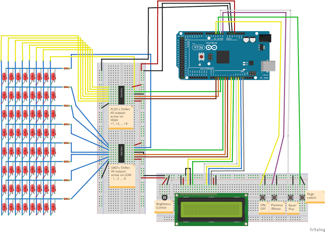 Arduino 74hc595 Rgb Led