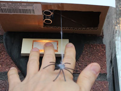 Dropping Spider on Doorbell - Halloween Scare Prank