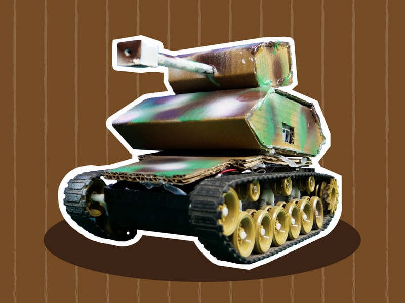 ATV Battle Tank: Smartphone Controlled Tank Robot