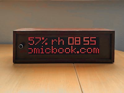 1024 LED Matrix WiFi Message Board with Menu + Web Interface
