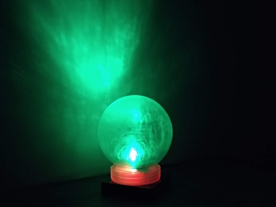 Wireless LED Lamp with IR Remote Control