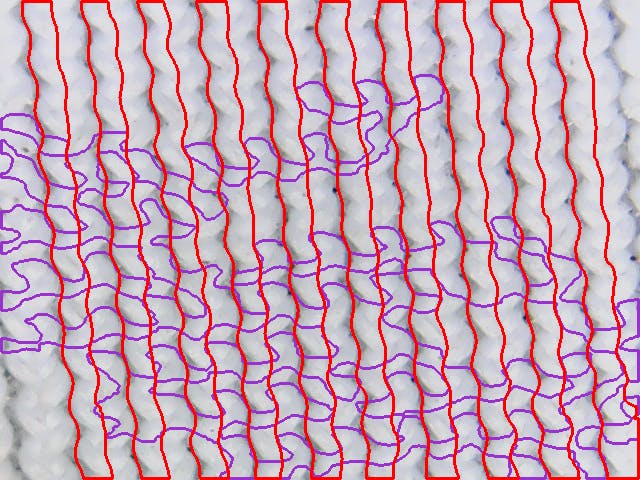 Figure 10 : Attempting Yarn Detection of Knits