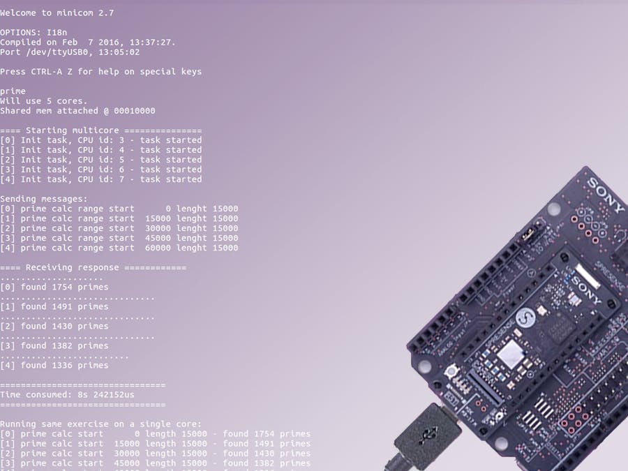 Spresense Multicore Prime Number Calculator