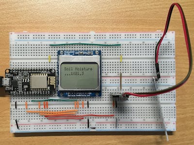 NodeMCU ESP8266 with Lua - Moisture Sensor and Display